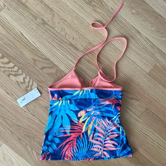 NWT Women’s Peyton & Parker Under the Sea Coral Swim Top - Picture 4 of 5